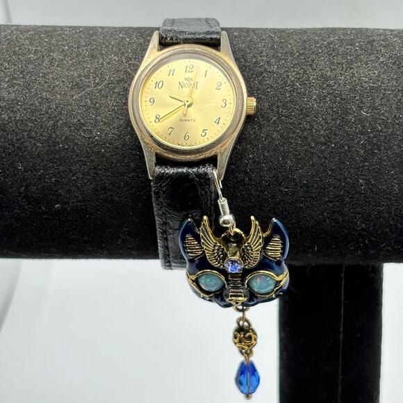 Retro Gold Watch With Charms - Picture 1 of 5